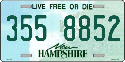 NH license plate 3558852