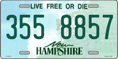 NH license plate 3558857