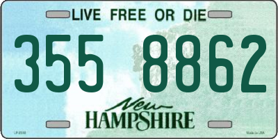 NH license plate 3558862