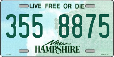 NH license plate 3558875