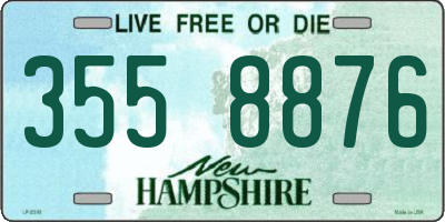 NH license plate 3558876