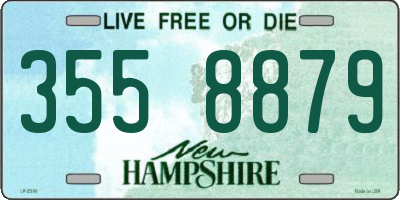 NH license plate 3558879