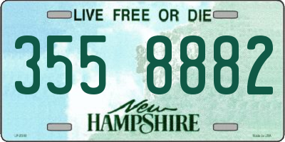 NH license plate 3558882