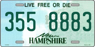 NH license plate 3558883