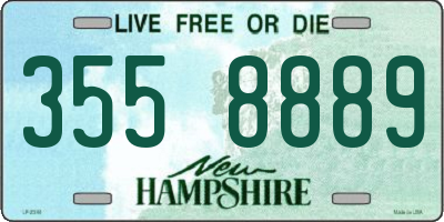 NH license plate 3558889