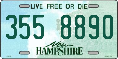 NH license plate 3558890