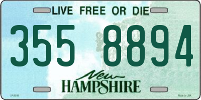 NH license plate 3558894