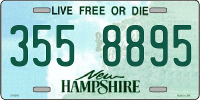 NH license plate 3558895