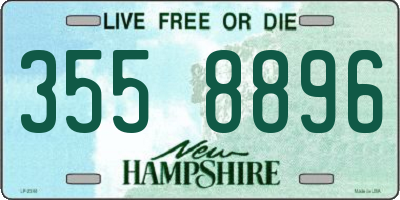 NH license plate 3558896