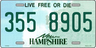NH license plate 3558905