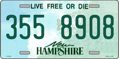 NH license plate 3558908