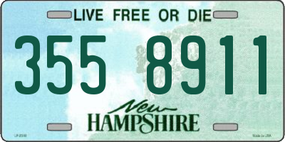NH license plate 3558911