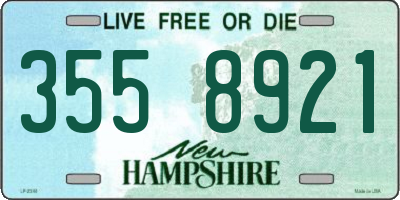 NH license plate 3558921