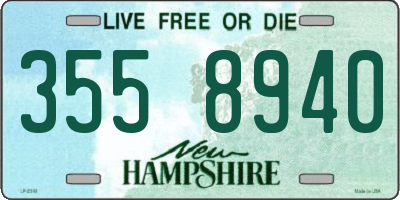 NH license plate 3558940