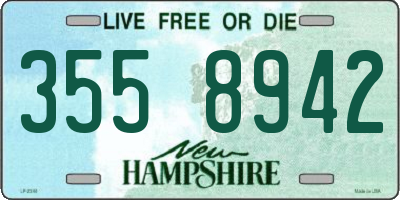 NH license plate 3558942