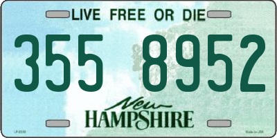 NH license plate 3558952