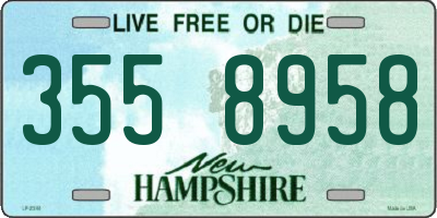 NH license plate 3558958