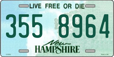 NH license plate 3558964