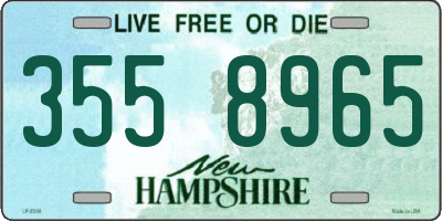 NH license plate 3558965