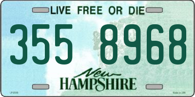 NH license plate 3558968