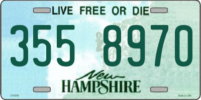 NH license plate 3558970