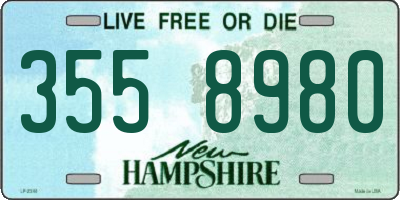 NH license plate 3558980