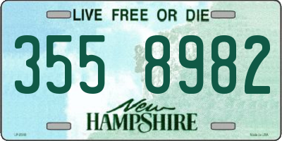 NH license plate 3558982