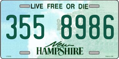 NH license plate 3558986