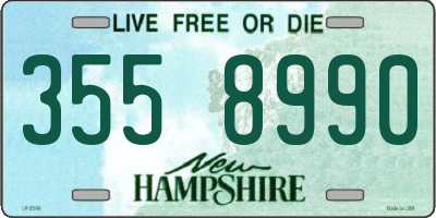 NH license plate 3558990