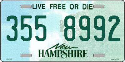 NH license plate 3558992
