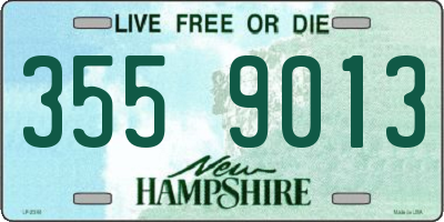 NH license plate 3559013