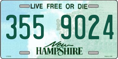 NH license plate 3559024