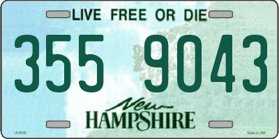 NH license plate 3559043