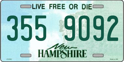 NH license plate 3559092