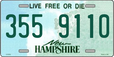NH license plate 3559110