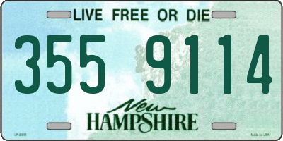 NH license plate 3559114