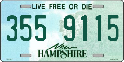 NH license plate 3559115