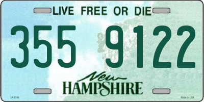 NH license plate 3559122
