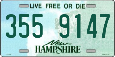 NH license plate 3559147