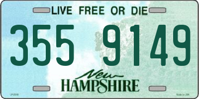 NH license plate 3559149