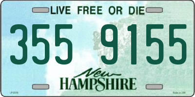 NH license plate 3559155