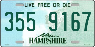 NH license plate 3559167