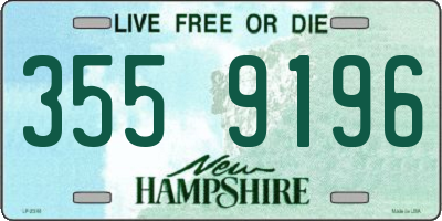 NH license plate 3559196