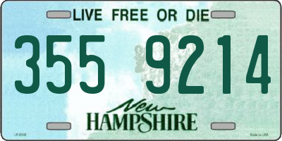 NH license plate 3559214
