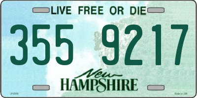 NH license plate 3559217