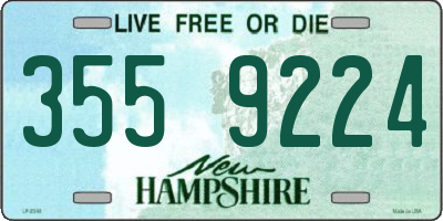 NH license plate 3559224