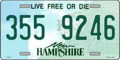 NH license plate 3559246