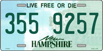 NH license plate 3559257