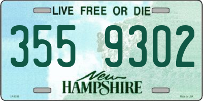 NH license plate 3559302