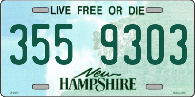 NH license plate 3559303